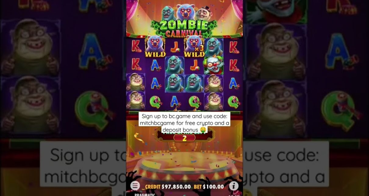 ZOMBIE CARNIVAL FREE SPINS MEGA WIN *HUGE WIN* – ONLINE CASINO SLOTS WIN