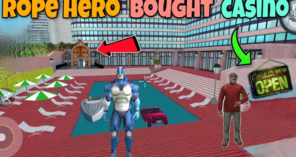 rope hero bought casino in vice town | rope hero vice town | new update | black spider 2.0