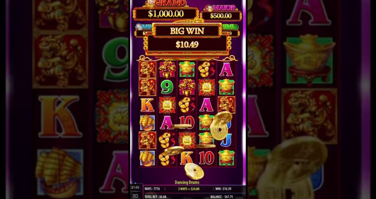 Dancing Drums | Online Casino | $.88 Bet | Online Slots | component 3 | DraftKings #shorts