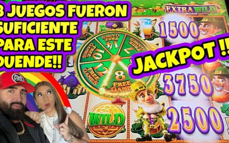 ? 8 JUEGOS FUERON SUFICIENTES PARA ESTE JACKPOT ! WILD LEPRE COINS MAQUINA DE DUENDES EN EL CASINO