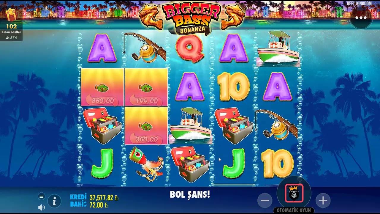 BİGGER BASS BONANZA | 4 BALIKLA OYUNA DALIS VANALAR ACIK BALIKCI #biggerbassbonanza #casino #slot