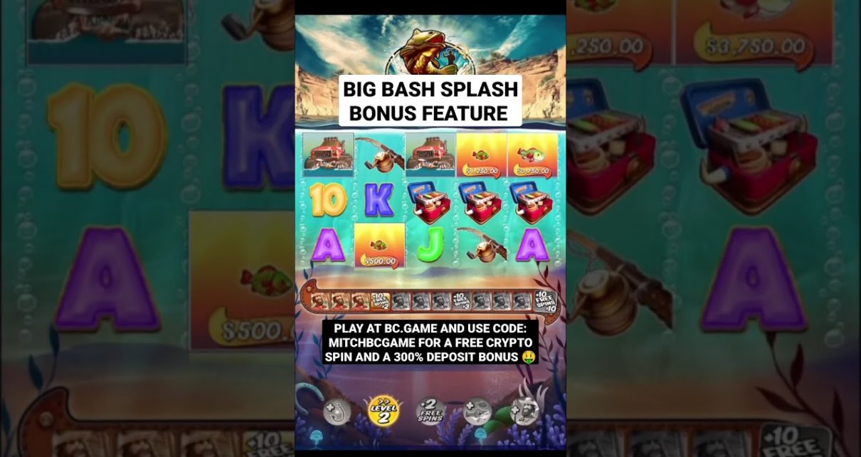 Big Bash Splash Bonus Feature Massive Win – Online Casino Slots Win
