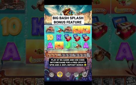 Big Bash Splash Bonus Feature Massive Win – Online Casino Slots Win #casinoonline #slots #gambling