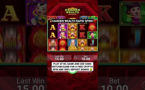 CAISHEN WEALTH RAPID SPINS *so close to a feature* – Online Casino Slots Win #slots #casinoonline