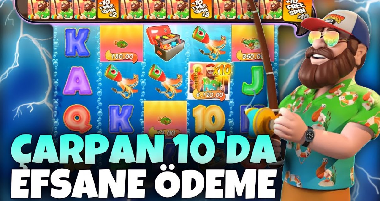 ÇARPAN 10’ A GELDİK | BİGGER BASS BONANZA | #casino #slot #bigwin #slotoyunları #biggerbassbonanza