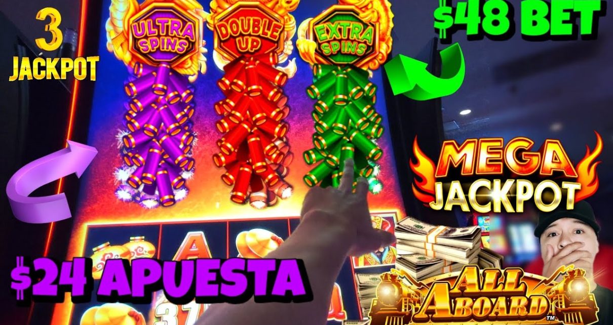 EL JACKPOT MAS GRANDE De Mi Vida En All Aboard Slot – EN UN CASINO DE LAS VEGAS! MASIVO!