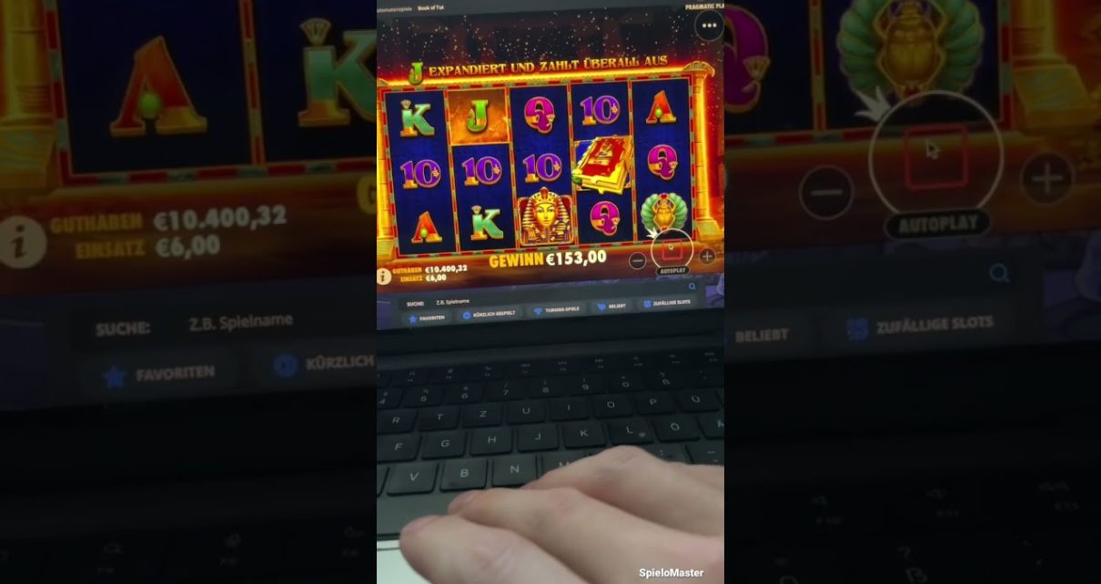 Freispiele BOOK OF TUT auf 6€ im Online Casino Deutsch