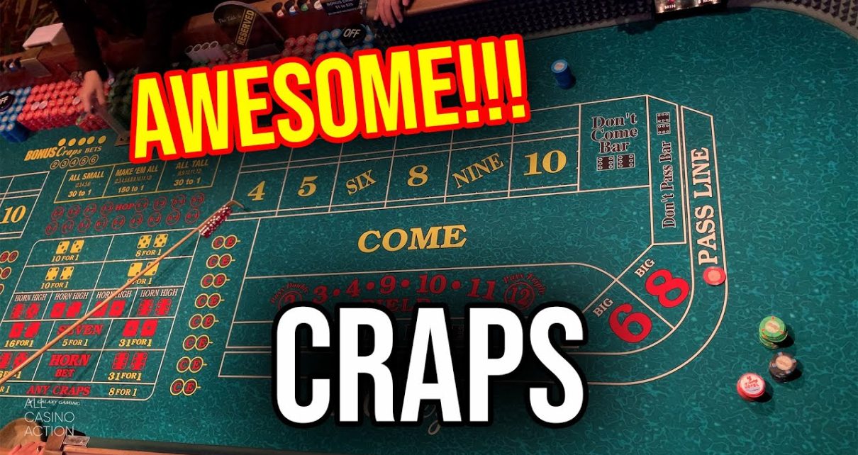 GREAT WINNING CRAPS SESSION! HITTING SO MANY NUMBERS!!!