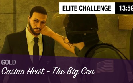 GTA Online – Casino Heist: The Big Con | Gold | 2 Players (Elite Challenge, 13:59)