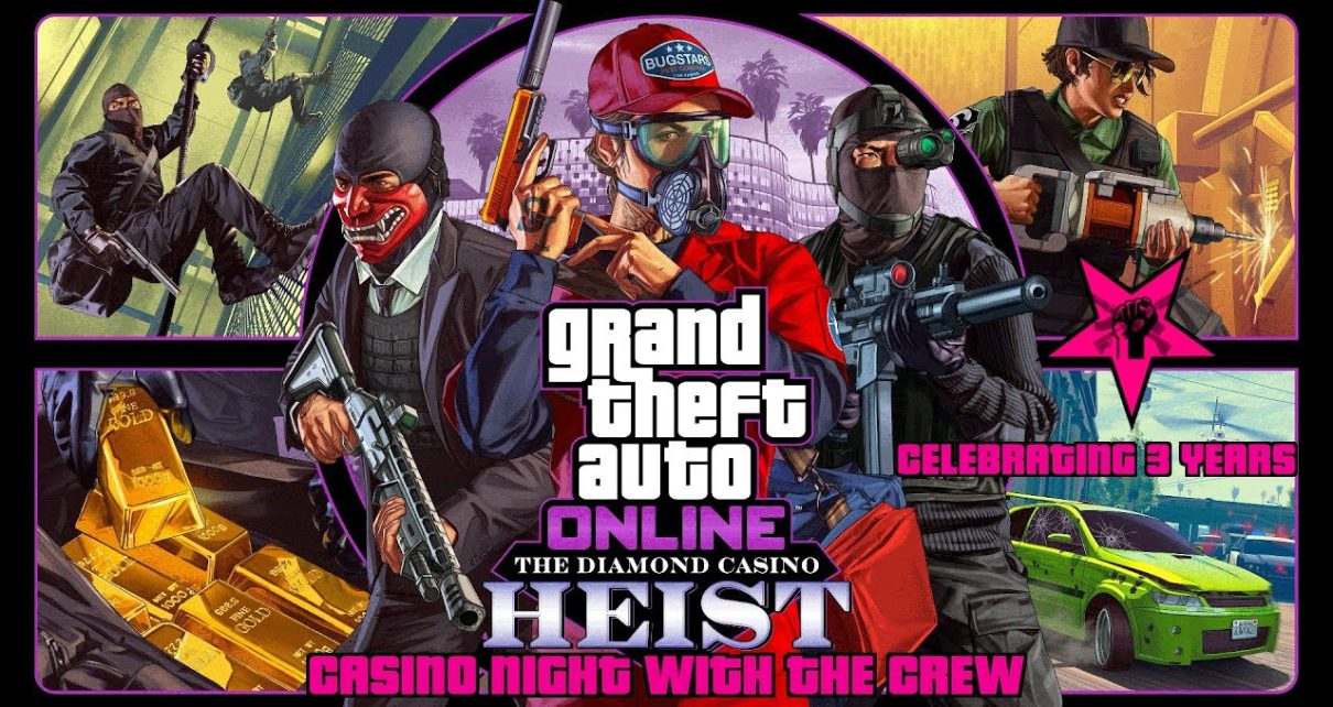 GTA Online Casino dark with the Crew. Celebrating Crew 3 Year Anniversary