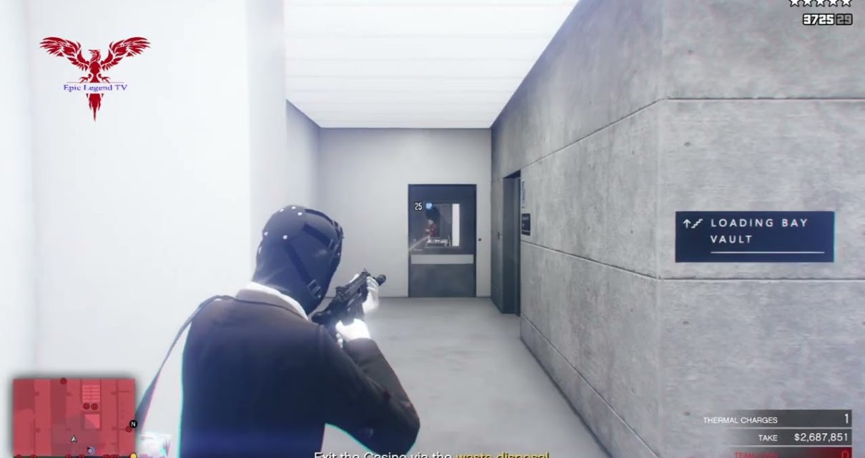 GTA5 online casino heist stealing diamonds 2 man  brutally