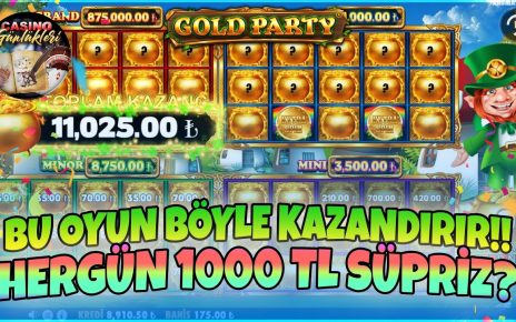 Gold Party Kazanç Taktikleri | Taktik İşe Yaradı ! #slot #slotvideoları #casino