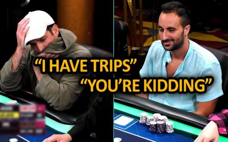 He's 3-Betting The Flop Against Pocket Aces @Hustler Casino Live