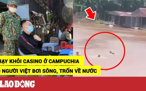 Hơn 40 người Việt tháo chạy khỏi casino ở Campuchia, bơi sông trốn về nước, 1 người mất tích | BLĐ