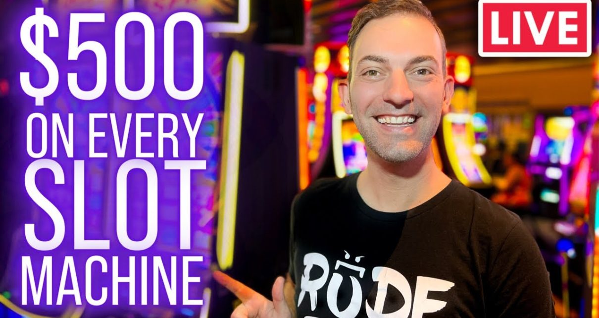 LIVE ? Playing 0 On EVERY Slot Machine! ?Plaza Las Vegas