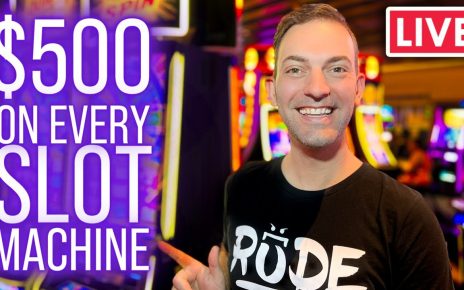 LIVE ? Playing 0 On EVERY Slot Machine! ?Plaza Las Vegas