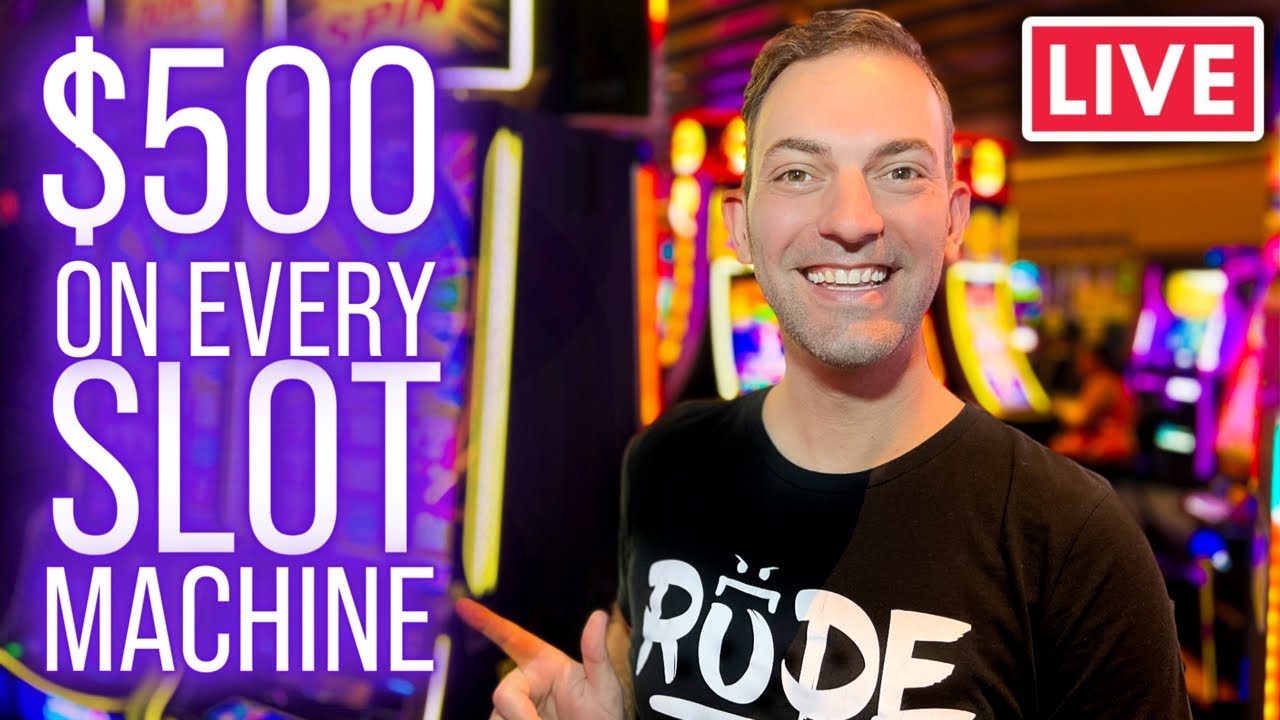 LIVE ? Playing $500 On EVERY Slot Machine! ?Plaza Las Vegas