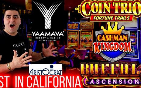 Lets Get BIGGEST JACKPOTS On Newest Aristocrat SLOTS In California At YAAMAVA Casino