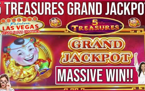 MASSIVE GRAND JACKPOT WIN!! *** 5 TREASURES SLOT MACHINE GRAND JACKPOT