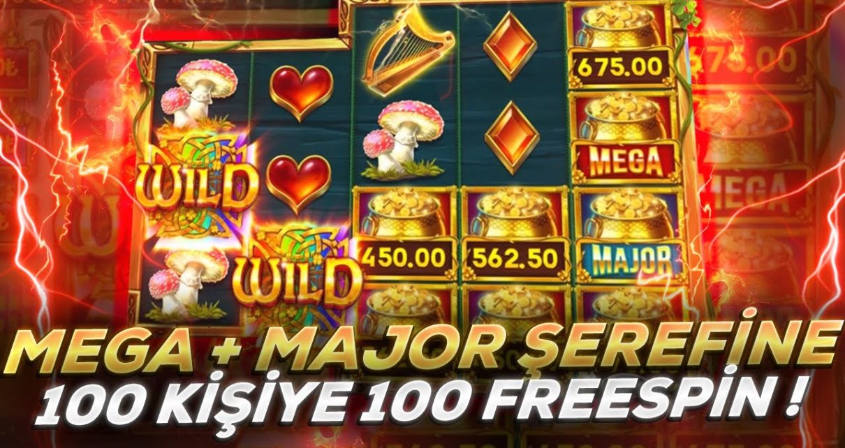 MEGA VE MAJOR PATLATTIK | 100 KİŞİYE 100 FREESPİN | WİLD WİLD RİCHES