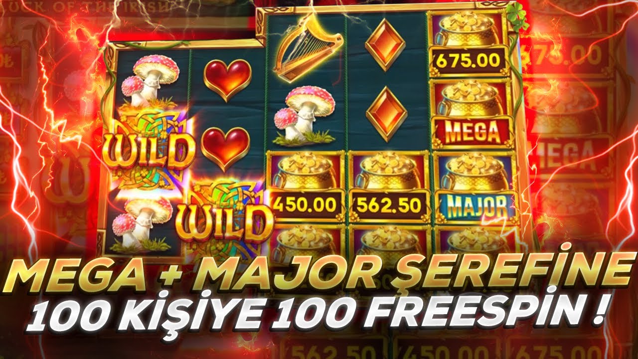 MEGA VE MAJOR PATLATTIK | 100 KİŞİYE 100 FREESPİN | WİLD WİLD RİCHES #casino #slot #bigwin #slots