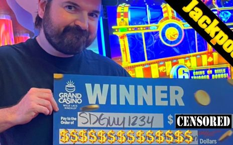 My LARGEST JACKPOT EVER At Grand Casino ??? A WIN SO BIG They Issued A MASSIVE Check