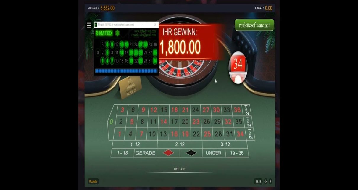 Roulette System R Matrix Software 2022 ?? 3470€ Gewinn im Online Casino mit Roulette Strategie