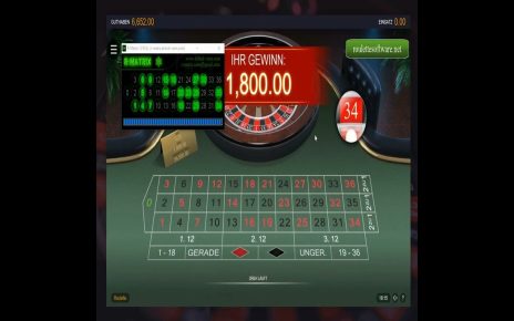 Roulette System R Matrix Software 2022 ?? 3470€ Gewinn im Online Casino mit Roulette Strategie