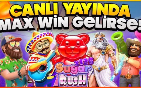 SLOT OYUNLARI ⭐ CANLI YAYINDA GELEN MAX KAZANÇ ⭐ SUGAR RUSH ⭐ #slot #slotoyunları #casino