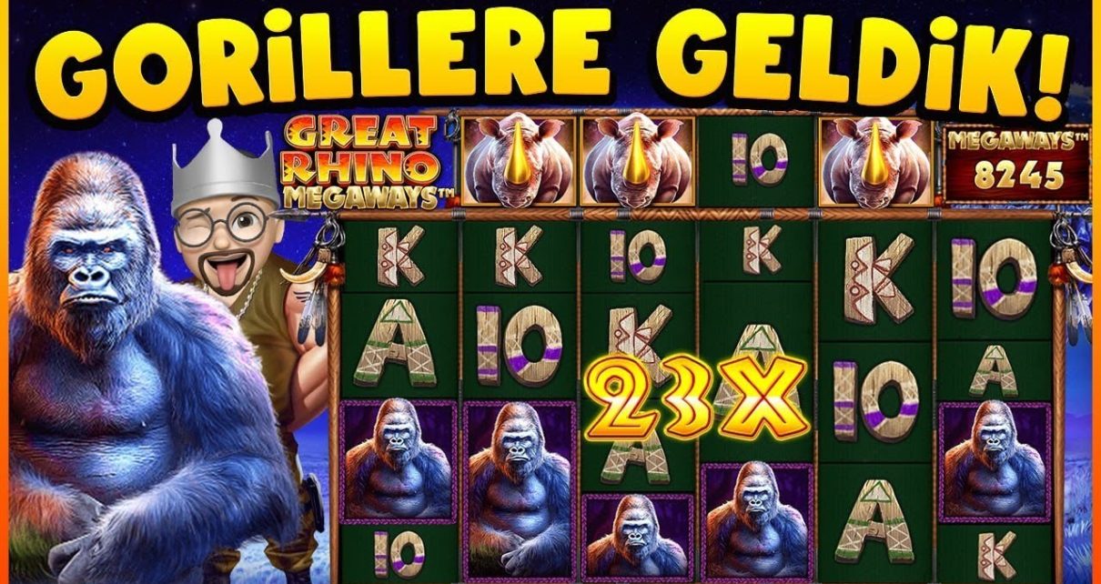 SLOT OYUNLARI ⭐? GREAT RHINO MEGAWAYS ⭐? GORİLLER AŞKINA ⭐?ı