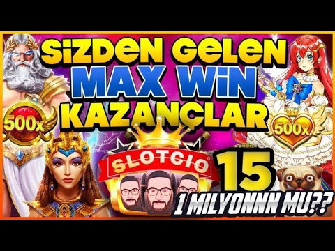 SLOT OYUNLARI ♦️ SİZDEN GELEN REKOR KAZANÇLAR 15 ? 1 MİLYON MUUU ?????? #slot #slotoyunları #casino