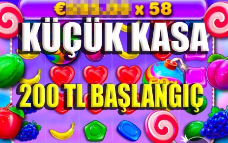 SWEET BONANZA | 200 TL Kasa Başlangıç Küçük Kasa | Rekor Kazanç #slot #casino #sweetbonanza #taktik