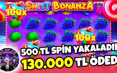 SWEET BONANZA REKOR | 500 TL SPİN 130.000 TL ÖDEDİ !!! | #sweetbonanza #slotvideosu #casino