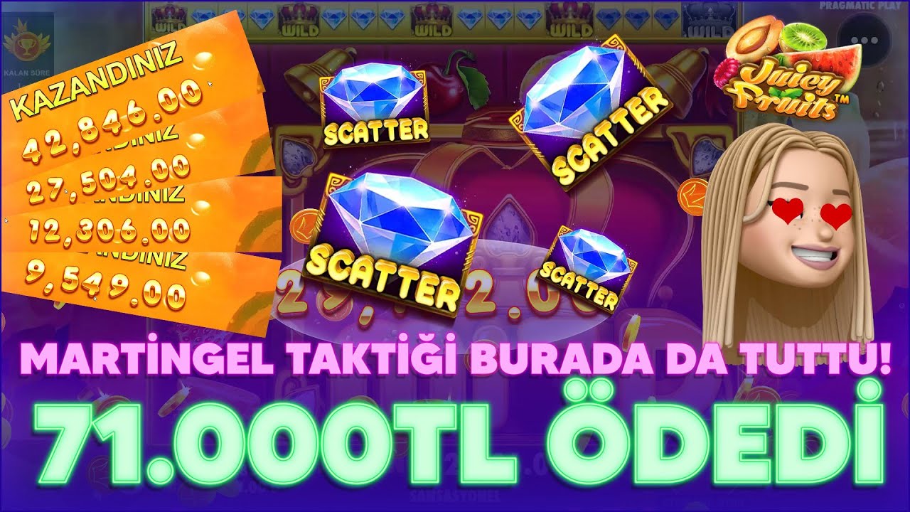 ? #juicyfruits ? ŞOK OLACAKSINIZ! Martingel Taktiğini Tüm Oyunlarda Denedim! #SlotVideoları #casino