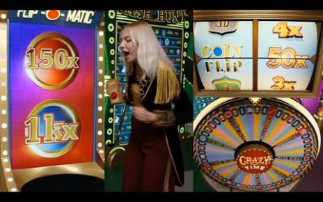 50X COIN FLIP 1000X-150X | CRAZY time game play | money live Casino video | casino | online casino