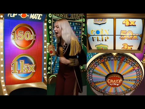 50X COIN FLIP 1000X-150X | CRAZY time game play | money live Casino video | casino | online casino