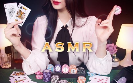 ASMR(Sub) ♠Ultimate Relaxing Hotel Casino Blackjack Roleplay w/ Soft Spoken / Cards, Chips, Shuffle