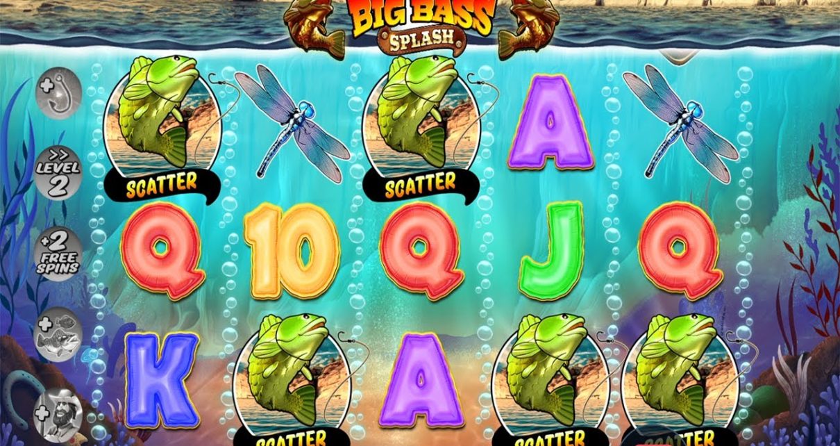 BIG BASS SPLASH – 5 SCATTERS BONUS – I GOT 20 FREE SPINS CASINO SLOT ONLINE BIG WIN