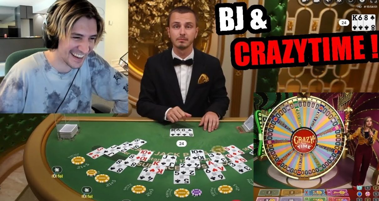 BLACKJACK AND CRAZYTIME WITH XQC !!!