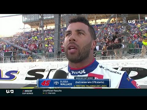 BUBBA WALLACE DENNY HAMLIN POST RACE INTERVIEW – 2022 HOLLYWOOD CASINO 400 NASCAR AT KANSAS