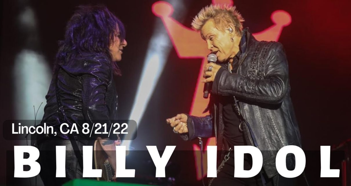 Billy Idol  – Full Concert | Time Stamp | Live | HD | Thunder Valley Casino | Lincoln, Ca 8/21/22