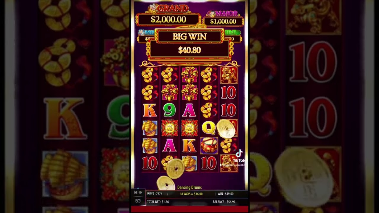 Dancing Drums | Online Casino | $1.76 Bet | Big Win | Online Slots | Part 2 | DraftKings #shorts