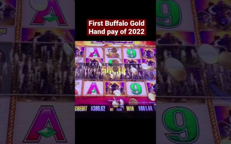 FIRST 2022 BUFFALO GOLD JACKPOT HAND PAY @Graton Casino | NorCal Slot Guy #shorts