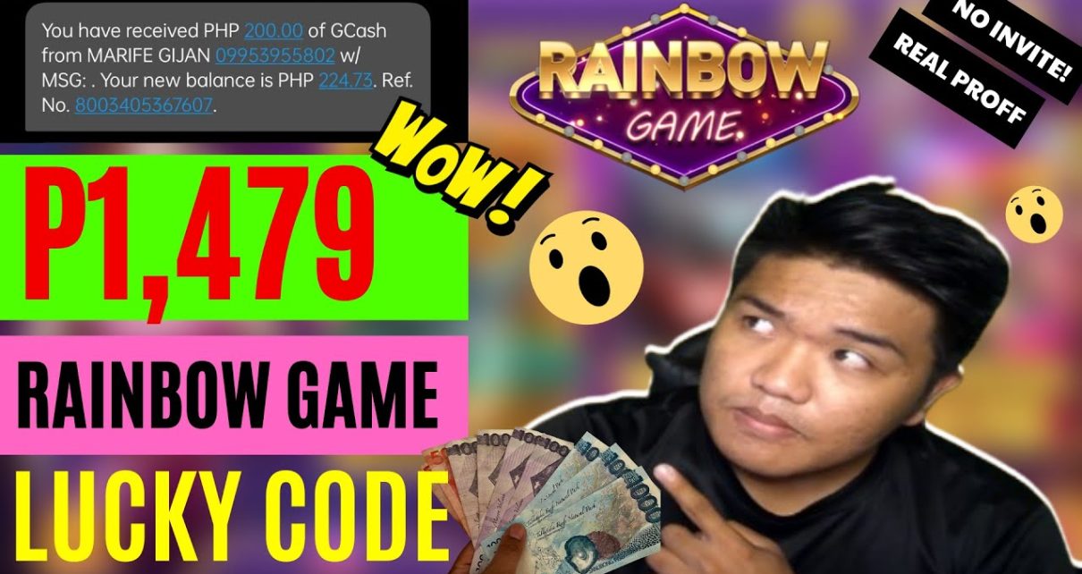 FREE UNLIMITED LUCKY CODE RAINBOW GAME CASHOUT SA GCASH! REVIEW ONLINE CASINO GAMES| LARO REVIEWS