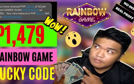 FREE UNLIMITED LUCKY CODE RAINBOW GAME CASHOUT SA GCASH! REVIEW ONLINE CASINO GAMES| LARO REVIEWS