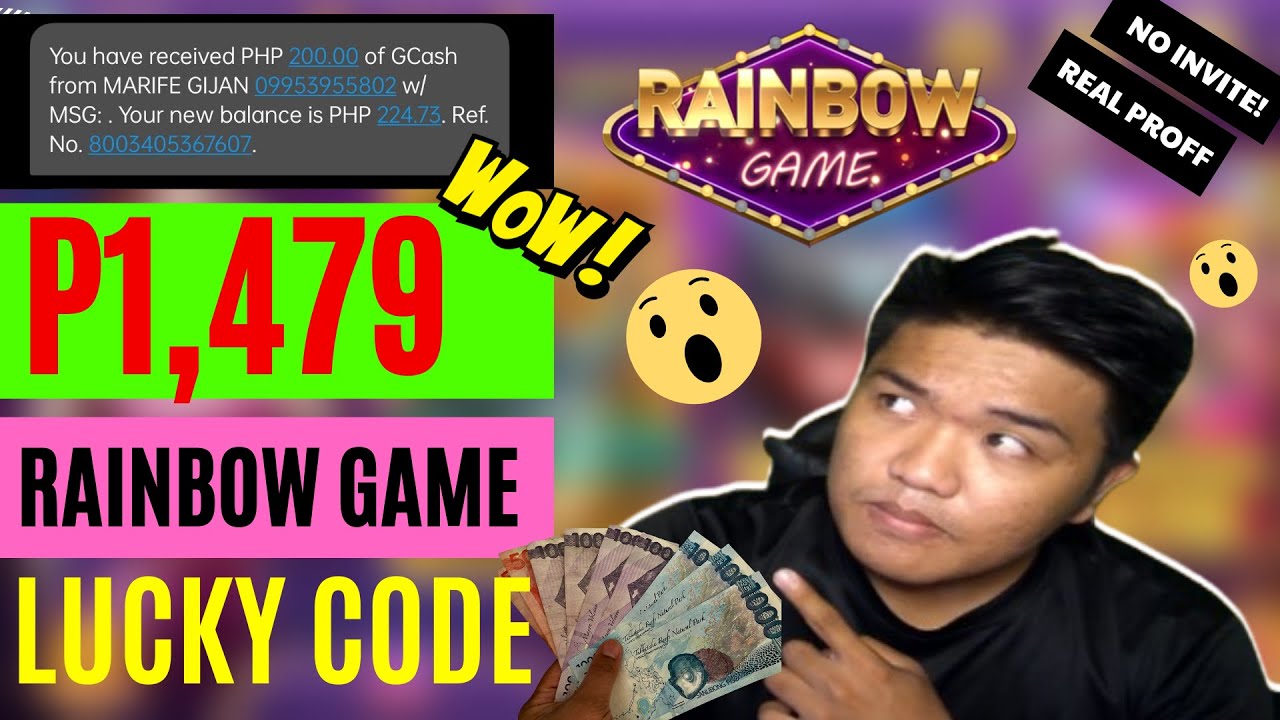 FREE UNLIMITED LUCKY CODE RAINBOW GAME CASHOUT SA GCASH! REVIEW ONLINE CASINO GAMES| LARO REVIEWS