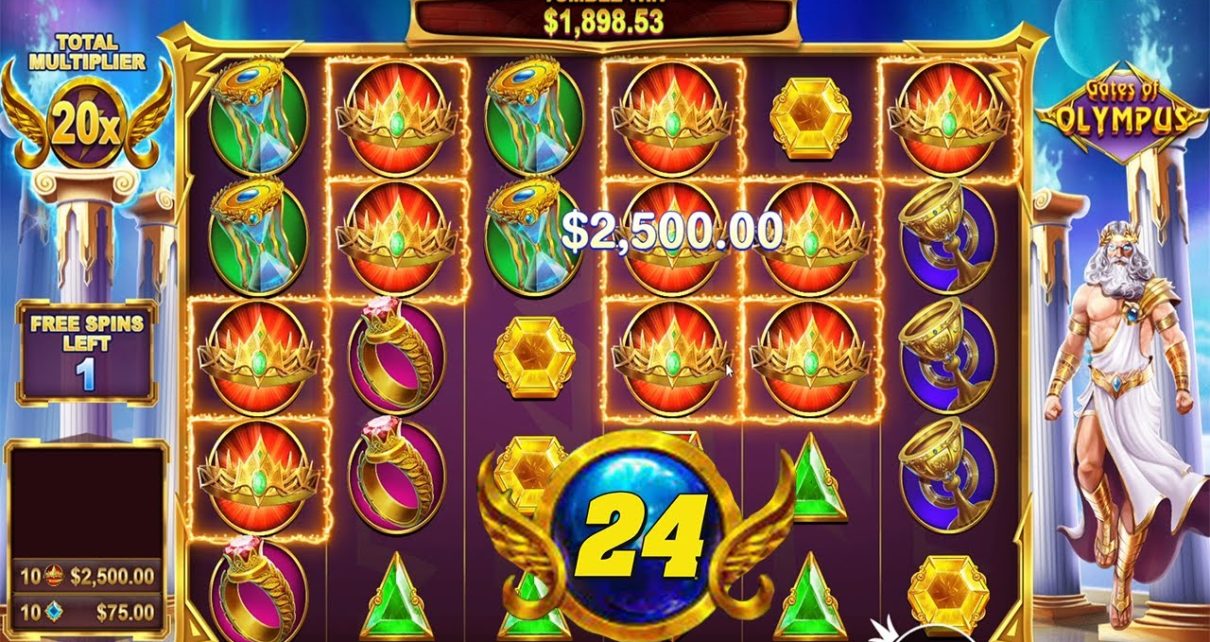 GATES OF OLYMPUS! ? HUGE WIN – HIT 10 CROWNS 24X MULTIPLIER – BIG BONUS BUY CASINO SLOT ONLINE GAME