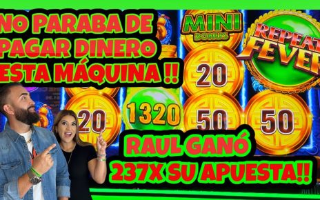 ? NO PARABA DE CAER DINERO! RAUL GANÓ 237X SU APUESTA EN REPEAT FEVER SLOT MACHINE #oceancasino