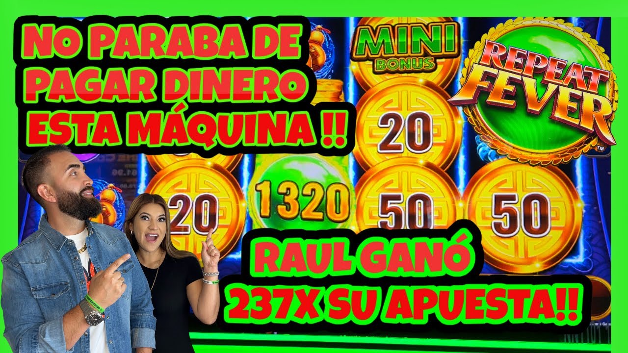 ? NO PARABA DE CAER DINERO! RAUL GANÓ 237X SU APUESTA EN REPEAT FEVER SLOT MACHINE #oceancasino