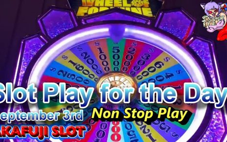 NON STOP? SLOT PLAY FOR THE DAY! PALMS CASINO in LAS VEGAS 赤富士スロット パームス ホテル カジノ ラスベガス  スロットマシン 真剣勝負！